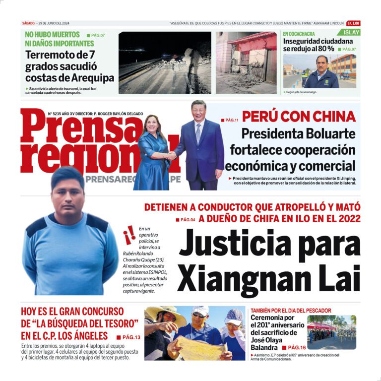 La Prensa Regional – Sábado 29 de junio de 2024