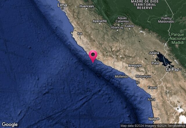 Sismo de magnitud 7.0 sacudió Caravelí, en la región Arequipa