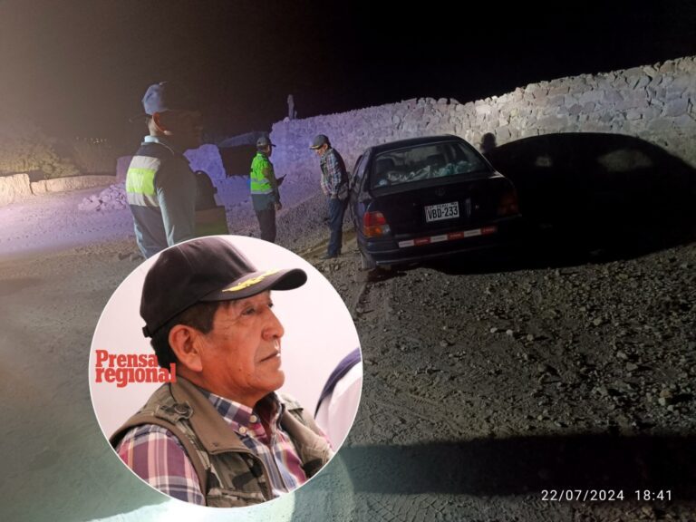 Consejero regional Modesto Quispe choca y trata de escapar del lugar del accidente