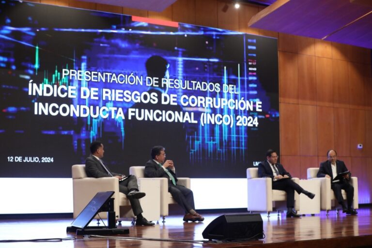 Contraloría identifica a las entidades públicas con mayores riesgos de corrupción e inconducta funcional