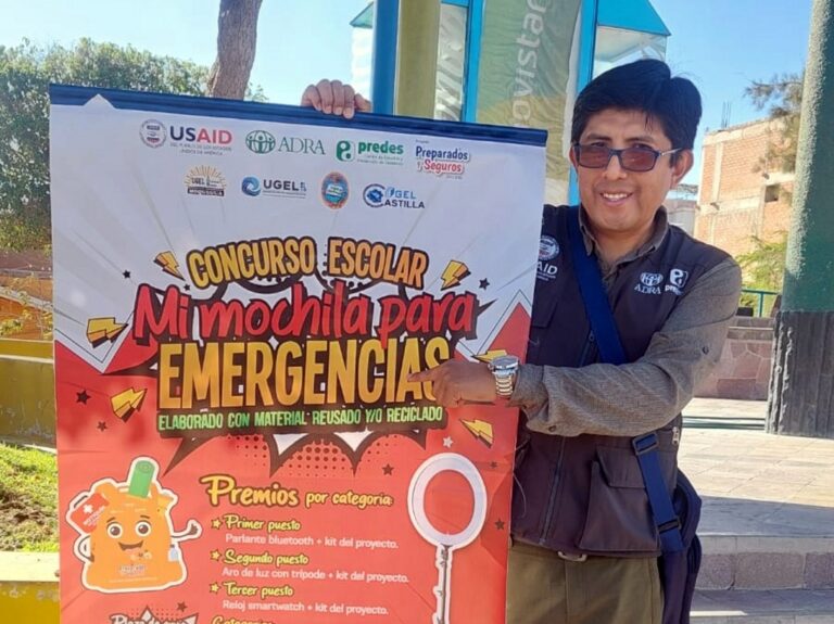 Promueven concurso escolar “Mi mochila para emergencias” elaborado con material reciclado