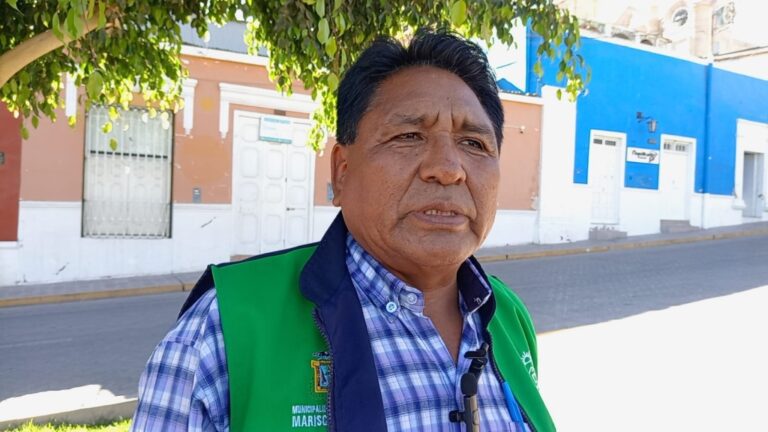 Continúan los trabajos en parques y plazas con decoraciones alusivas a Fiestas Patrias
