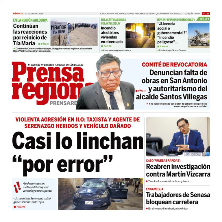 La Prensa Regional – Miércoles 03 de julio de 2024