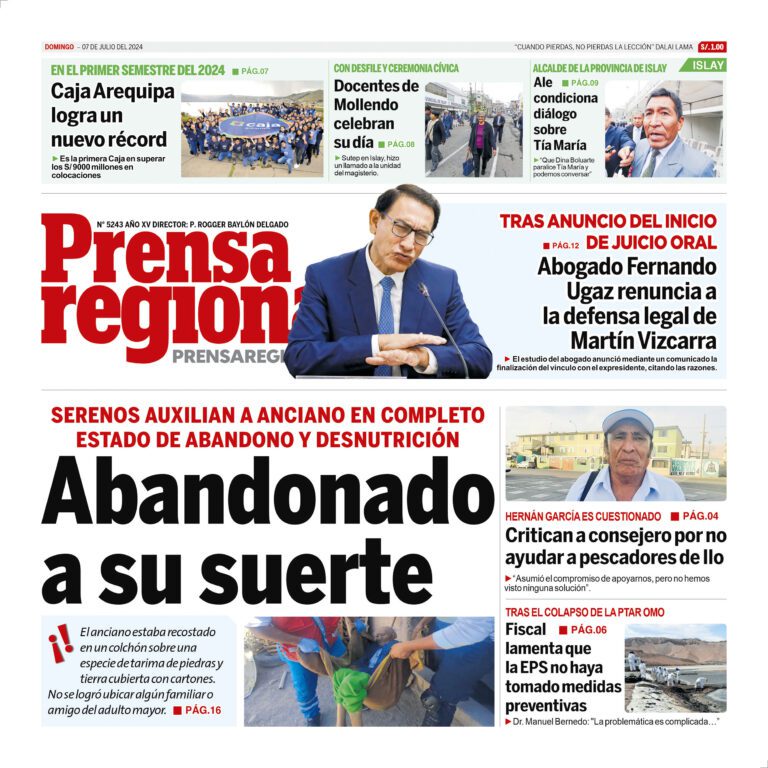 La Prensa Regional – Domingo 07 de julio de 2024