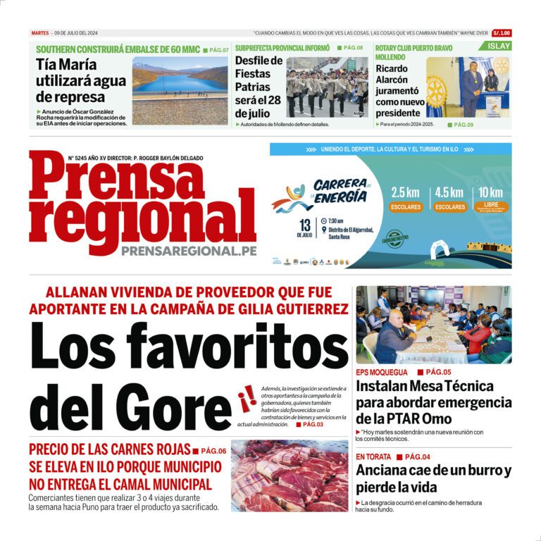 La Prensa Regional – Martes 09 de julio de 2024