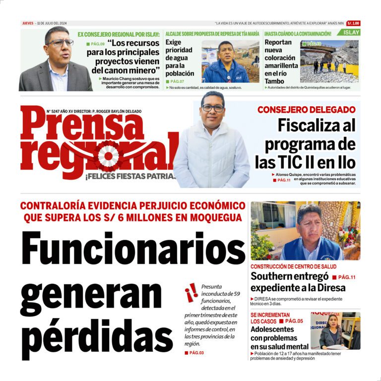 La Prensa Regional – Jueves 11 de julio de 2024