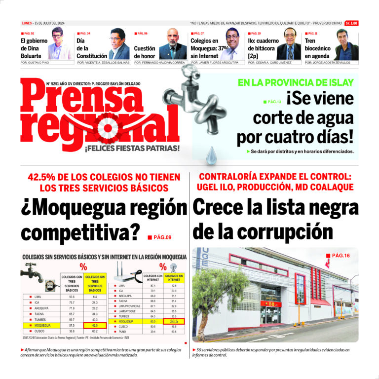 La Prensa Regional – Lunes 15 de julio de 2024