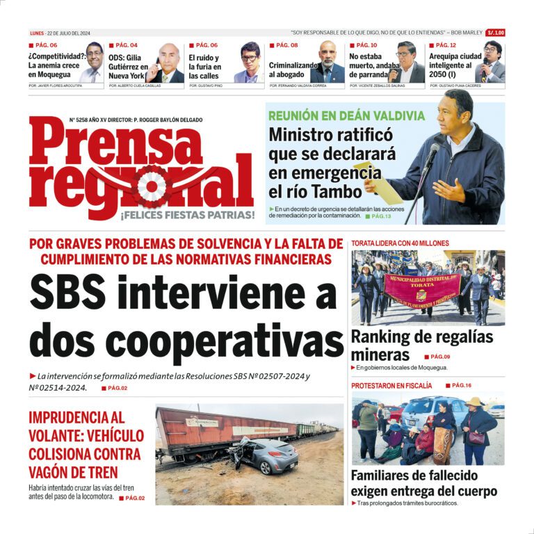 La Prensa Regional – Lunes 22 de julio de 2024