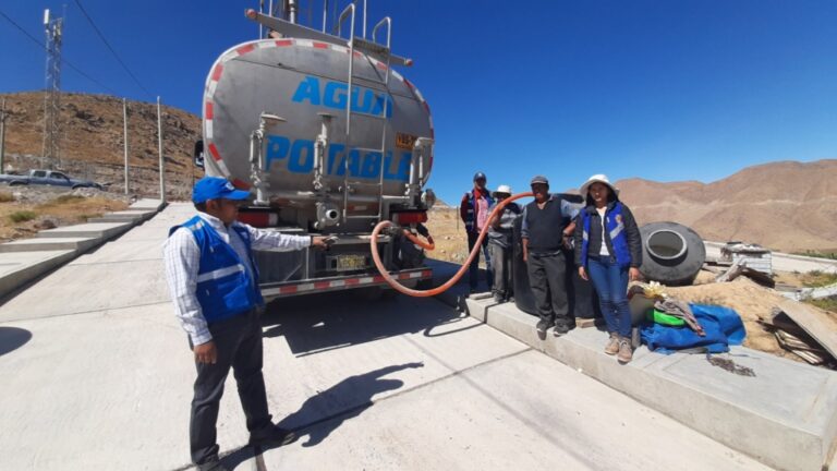 Sunass verifica abastecimiento alternativo de agua en Alto Coscore