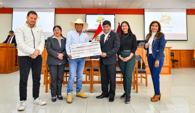 GRA formaliza transferencia para obra vial en Mollendo