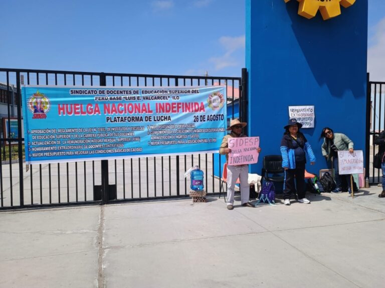 Docentes de Educación Superior inician una huelga nacional indefinida
