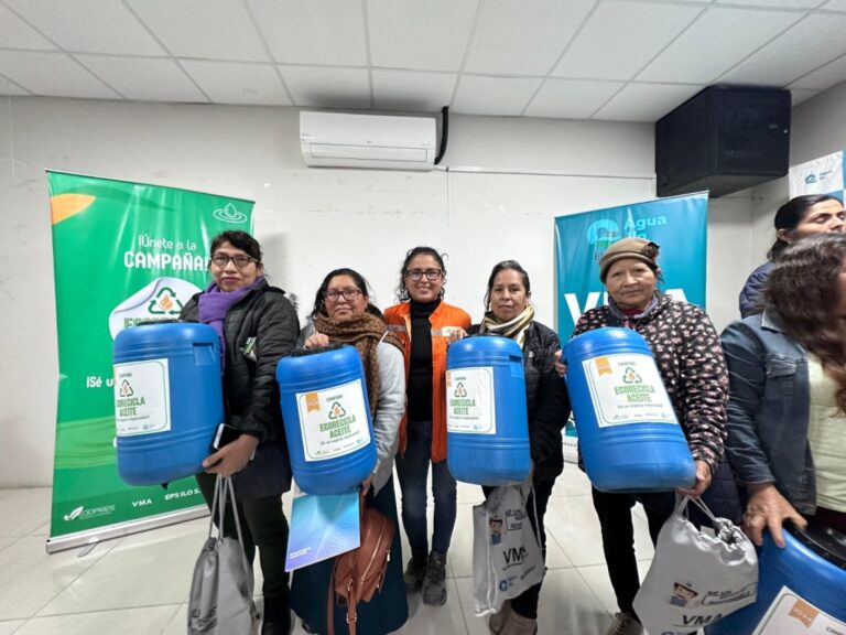 EPS Ilo lanza oficialmente la campaña “EcoRecicla Aceite” dirigida a usuarios no domésticos