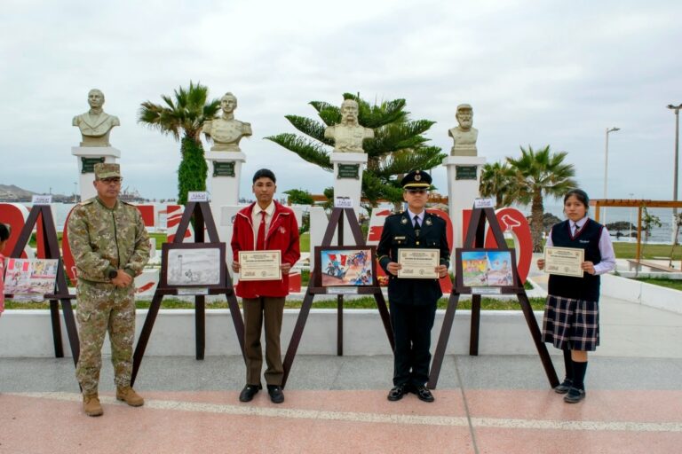 Ilo: Ejército organizó concurso de dibujo para conmemorar el Bicentenario de la Batalla de Junín
