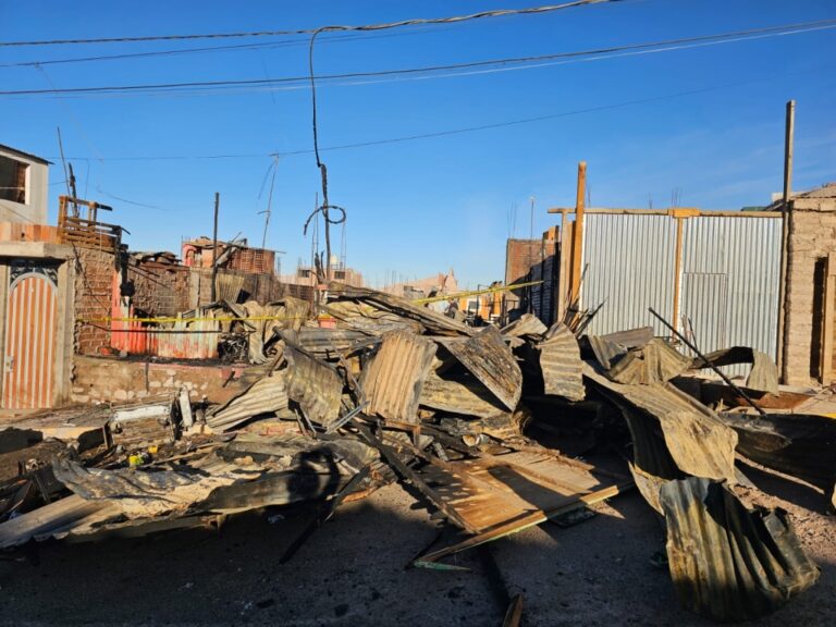 Otro incendio arrasa con una vivienda en San Antonio, Moquegua