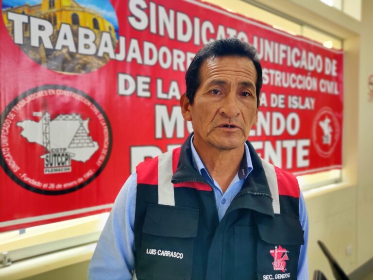Secretario general de Construcción Civil de Islay rechaza acusaciones de supuesta corrupción
