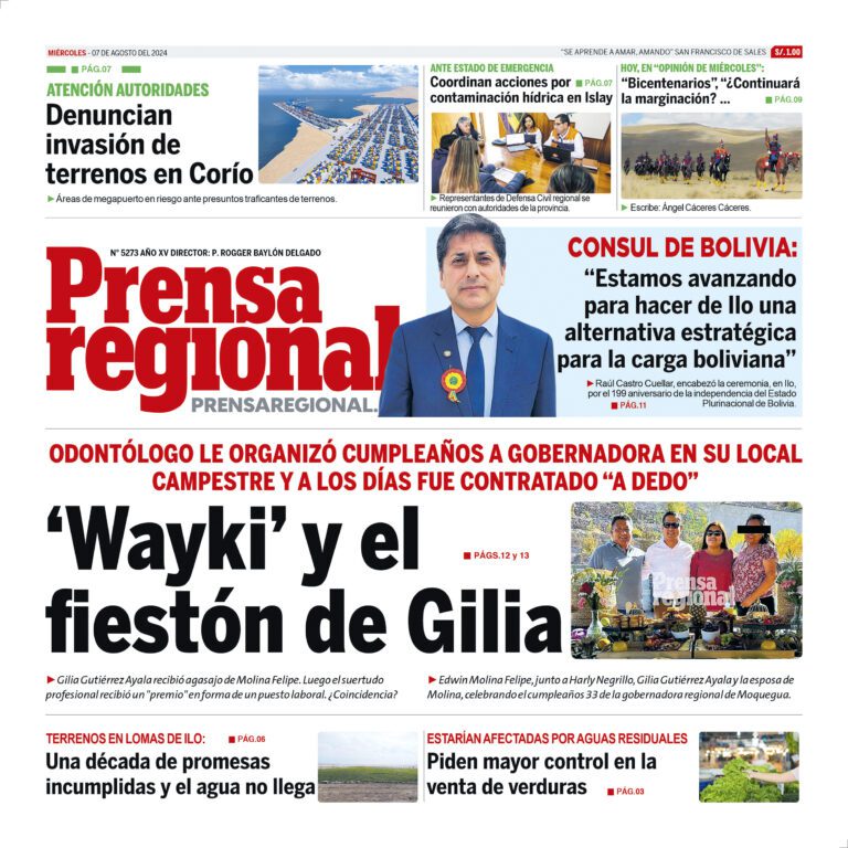 La Prensa Regional – Miércoles 07 de agosto de 2024