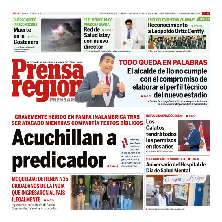 La Prensa Regional – Sábado 10 de agosto de 2024