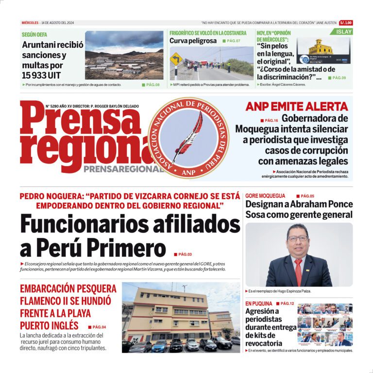 La Prensa Regional – Miércoles 14 de agosto de 2024