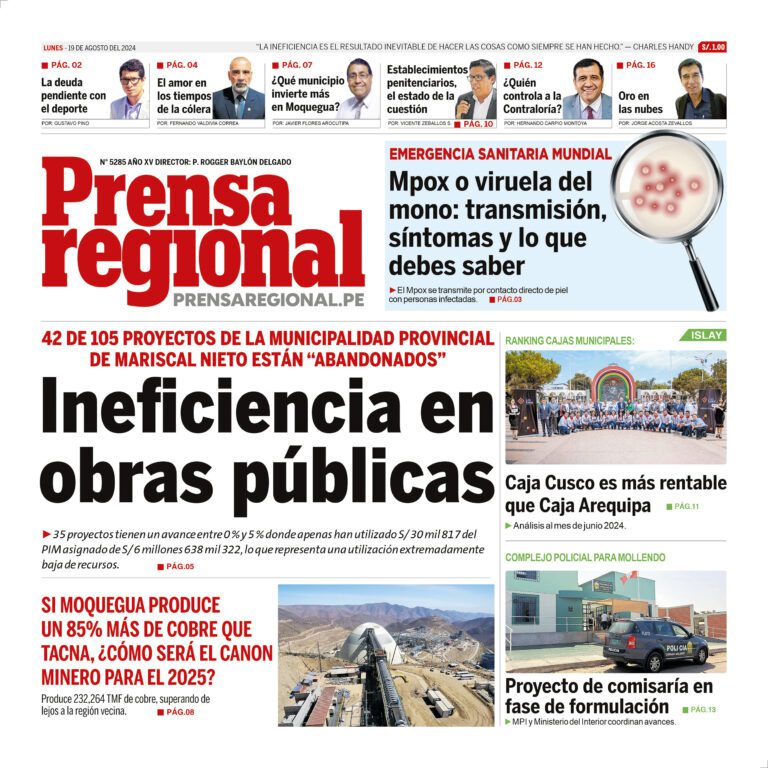La Prensa Regional – Lunes 19 de agosto de 2024