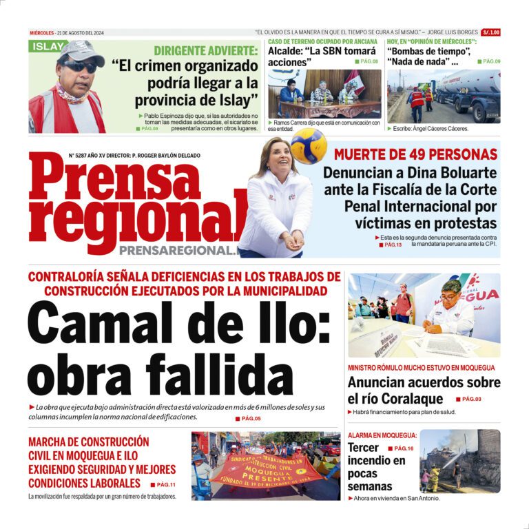 La Prensa Regional – Miércoles 21 de agosto de 2024