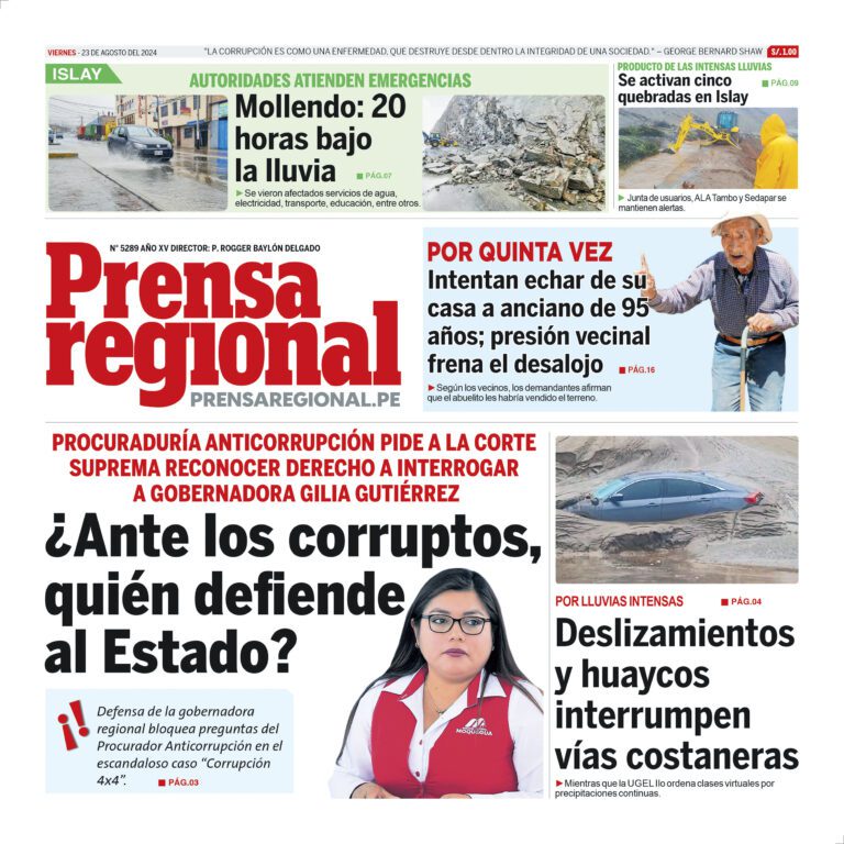 La Prensa Regional – Viernes 23 de agosto de 2024
