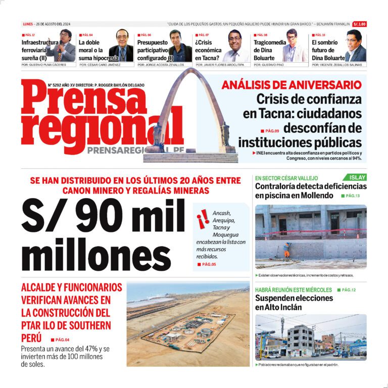 La Prensa Regional – Lunes 26 de agosto de 2024