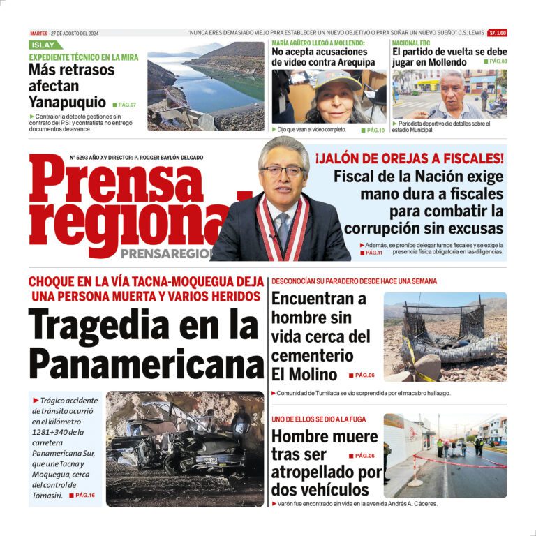 La Prensa Regional – Martes 27 de agosto de 2024