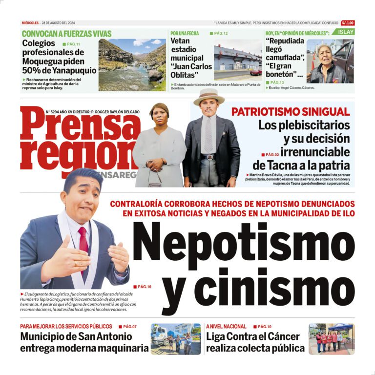 La Prensa Regional – Miércoles 28 de agosto de 2024