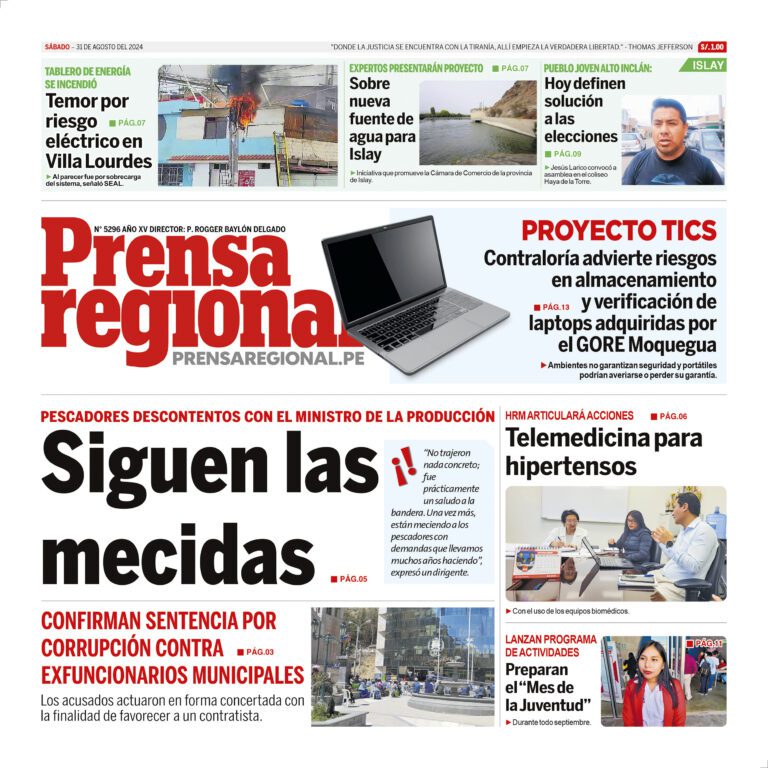 La Prensa Regional – Sábado 31 de agosto de 2024