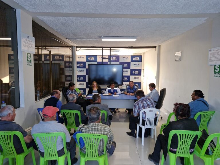 EPS Moquegua informa a usuarios sobre cortes de agua y situación de la PTAR