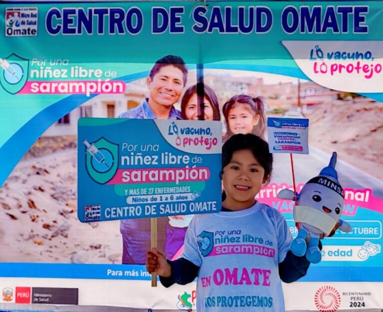 Moquegua lidera el Barrido Nacional Contra el Sarampión en su primer día