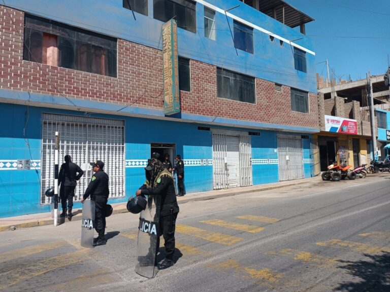 Descerraje y allanamiento en el Hospedaje Calacoa de Moquegua