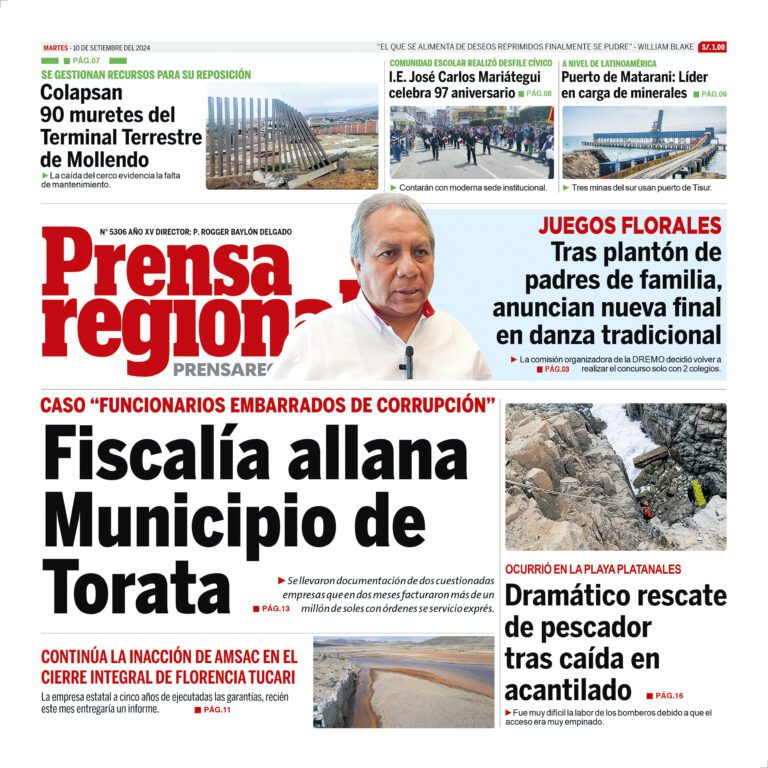 La Prensa Regional – Martes 10 de setiembre de 2024