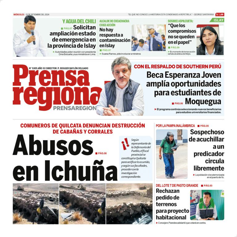 La Prensa Regional – Miércoles 11 de setiembre de 2024