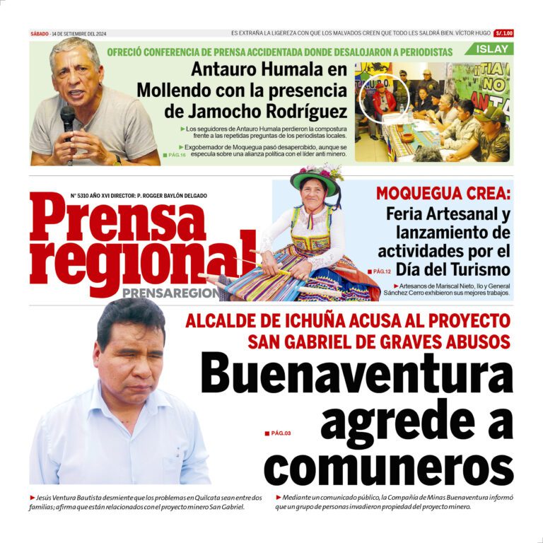 La Prensa Regional – Sábado 14 de setiembre de 2024