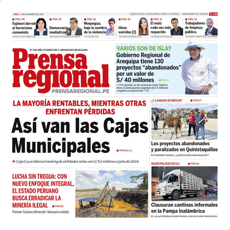 La Prensa Regional – Lunes 16 de setiembre de 2024