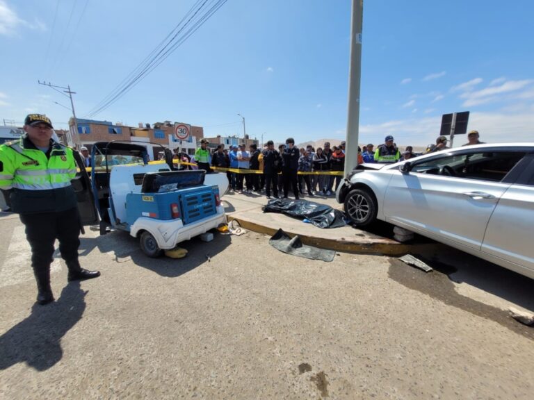 Ilo: Automóvil choca contra mototaxi y provoca la muerte del conductor