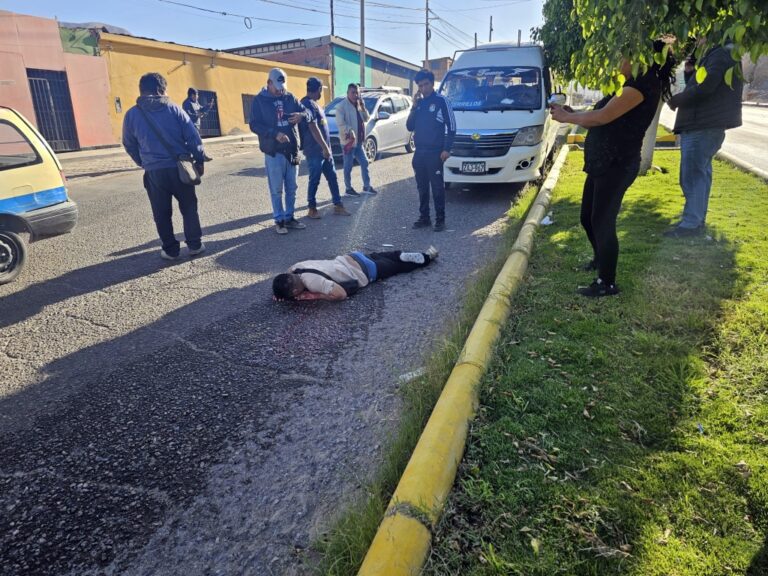 Atropellan a hombre en Samegua: vecinos piden mayor seguridad vial