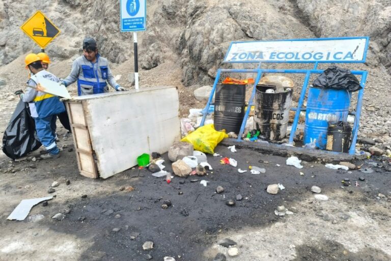 Realizan limpieza en la bahía de Matarani y muelle privado