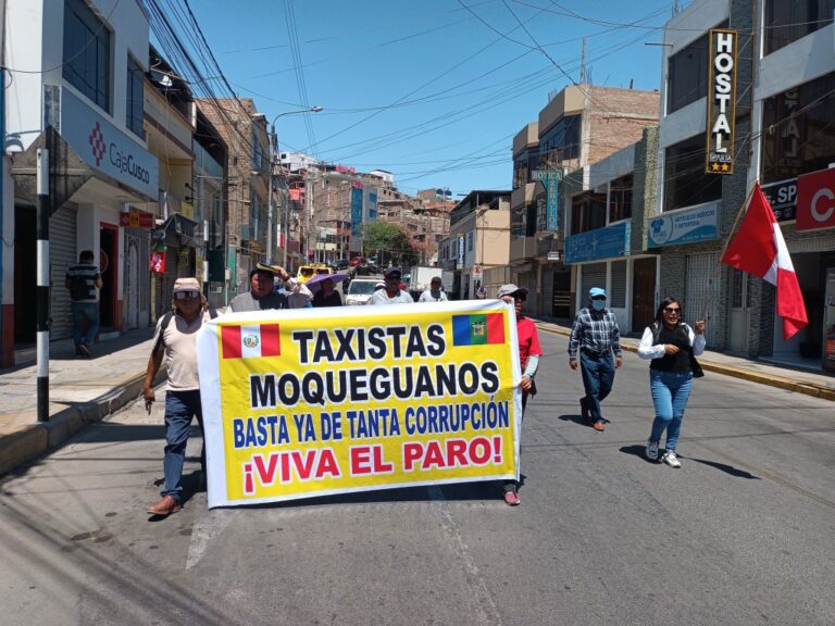 Transportistas de Moquegua e Ilo acataron de manera parcial el paro nacional contra la criminalidad