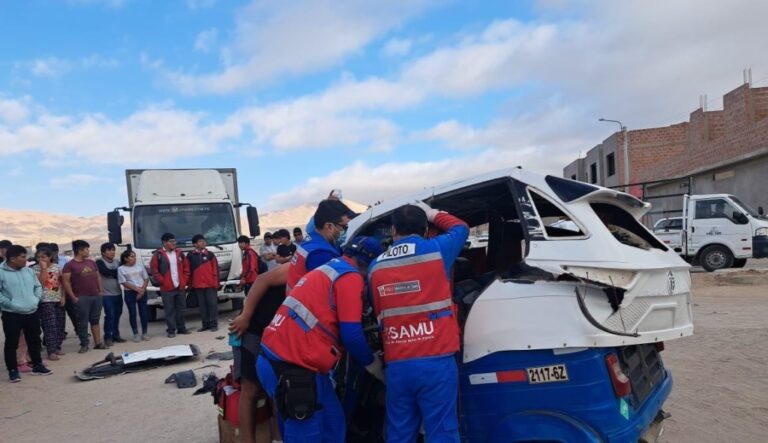 Ilo: Joven mototaxista queda gravemente herido tras colisión con camión frigorífico