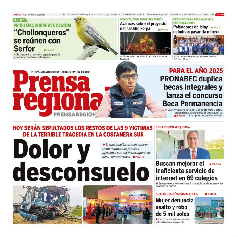 La Prensa Regional – Martes 01 de octubre de 2024