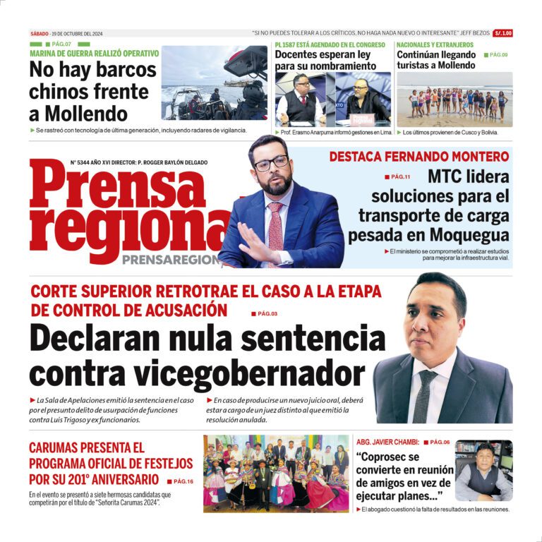La Prensa Regional – Sábado 19 de octubre de 2024
