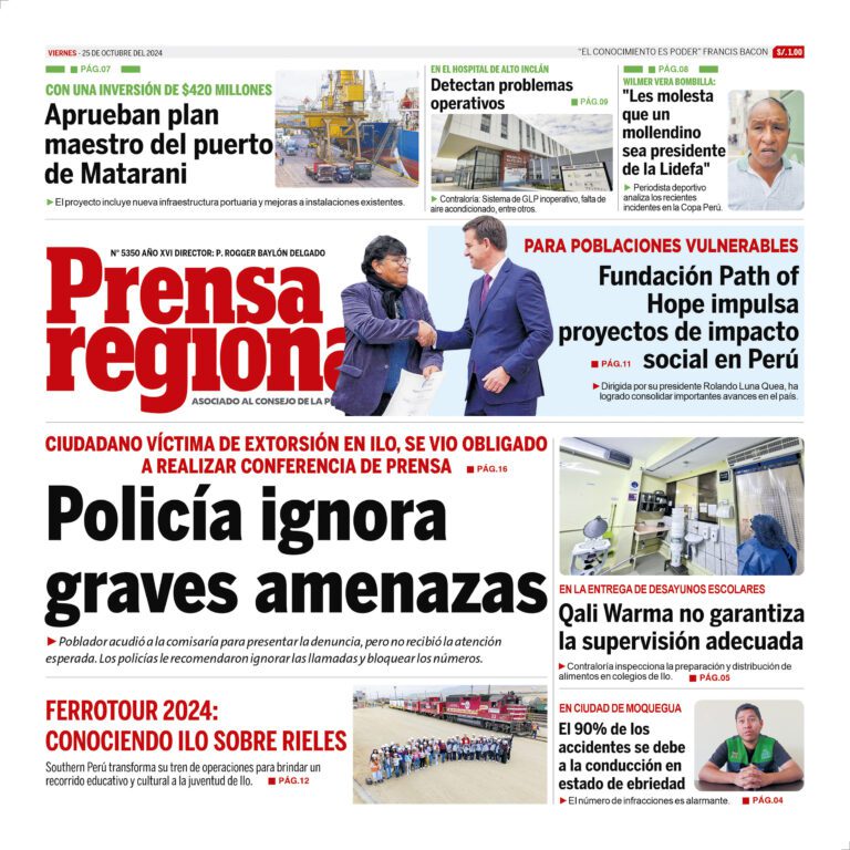 La Prensa Regional – Viernes 25 de octubre de 2024