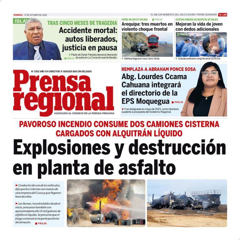 La Prensa Regional – Domingo 27 de octubre de 2024