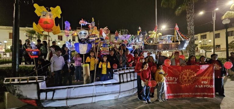 Rotary Club Mollendo realizará pasacalle con antorchas por la lucha contra la polio
