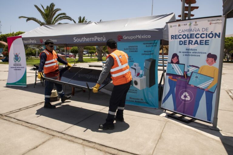 Segunda campaña de recolección de RAEE en Ilo superó la meta con más de 2,200 kg de residuos recolectados