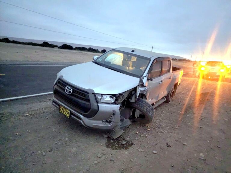 Ilo: Choque en la carretera Costanera Sur deja un herido