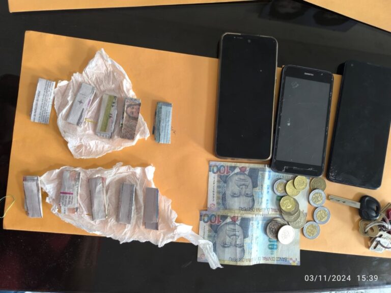Capturan a microcomercializador de drogas que operaba bajo modalidad delivery