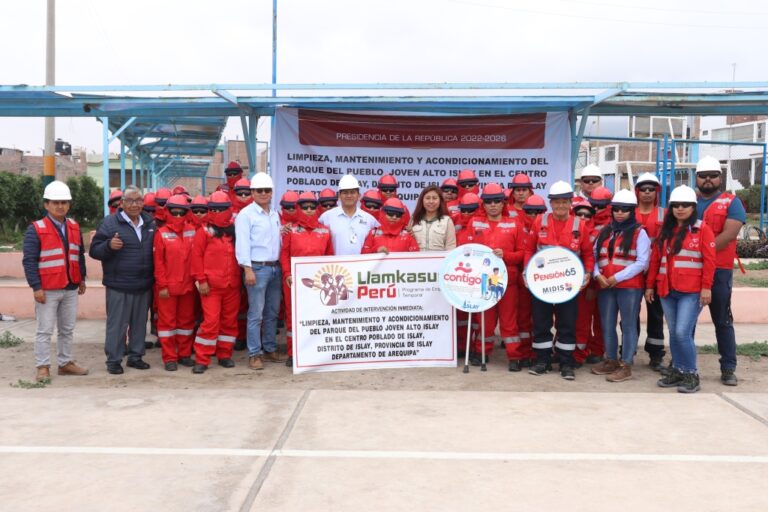 Inicia “Llamkasun Perú” en Matarani con 87 empleos para población vulnerables